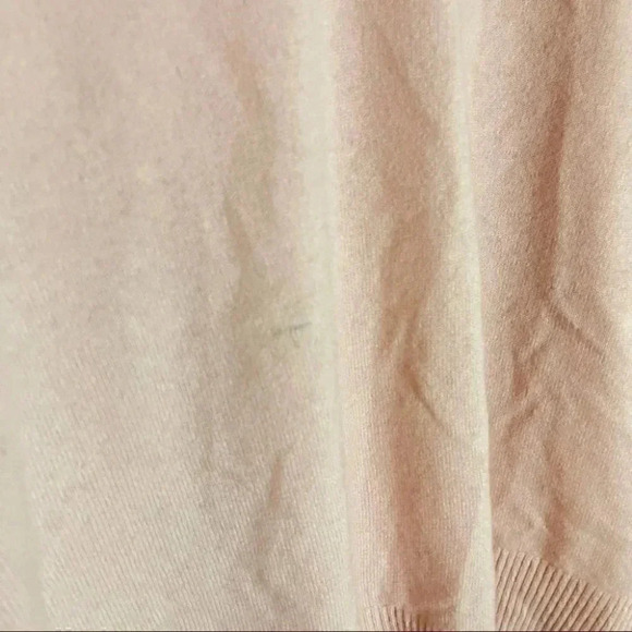 NWT Nordstrom Cashmere Pink Lotus V-Neck Sweater - Picture 8 of 9